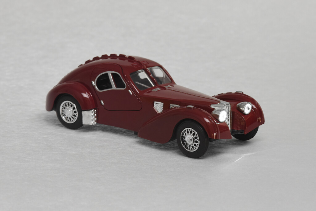 Автомобіль Same Toy Vintage Car зі світлом і звуком (бордовий)