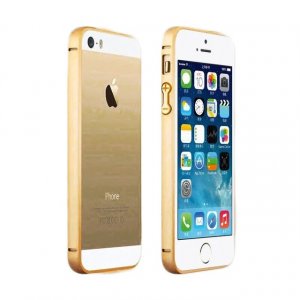 WOWcase Бампер Metall bumper Gold for iPhone 5/5s