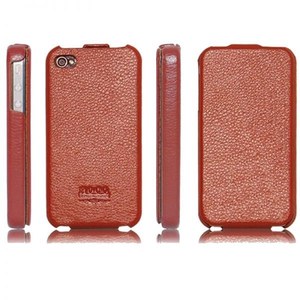 Чехол Melkco Leather Flip Case Brown for iPhone 4/4S (APIPO4LCFT1BN)
