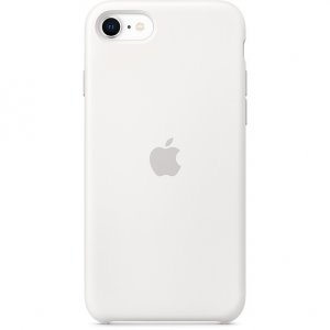 Накладка Apple Silicone Case 1:1 для iPhone SE (2020/2022) White