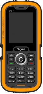 Мобильный телефон Sigma X-treame IP67 Dual Sim (black-orange)