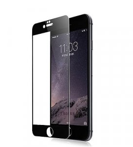 Защитное стекло iPhone 6 black front без упаковки (0.26 mm)