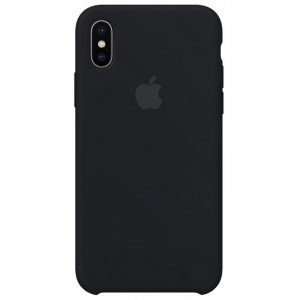 Накладка Silicone Case Full for iPhone X/XS (18) black