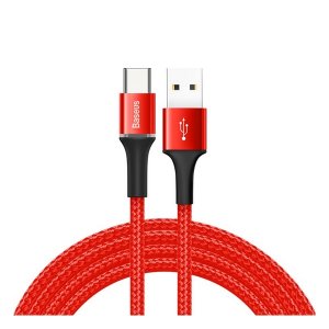 Кабель Baseus halo data cable USB For Type-C 2A 2m Red (CATGH-C09)