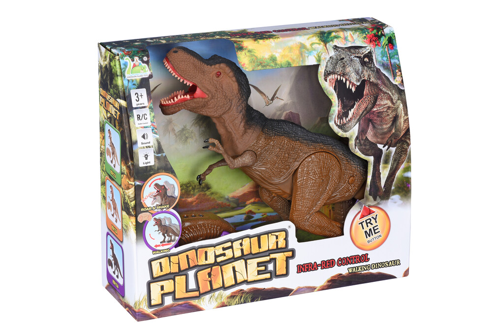 Динозавр Same Toy коричневий зі світлом і звуком (Тиранозавр) RS6123AUt