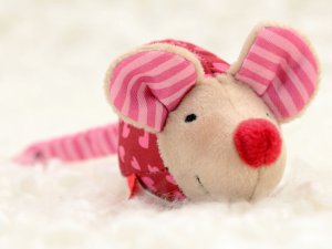 Мягкая игрушка sigikid Мышка розовая (8см)