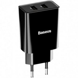 Зарядное устройство для Baseus Speed Mini Dual USB 10.5W Черный (CCFS-R01)