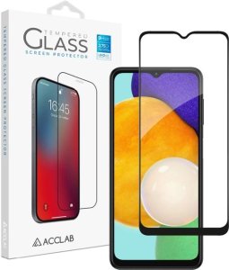 Защитное стекло ACCLAB Full Glue для Samsung A13 4G (черное) Paper pack