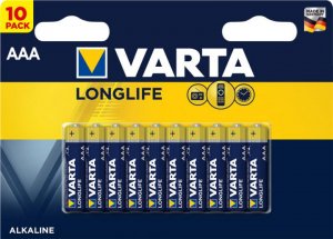 Батарейка Varta LONGLIFE AAA BLI 10 ALKALINE