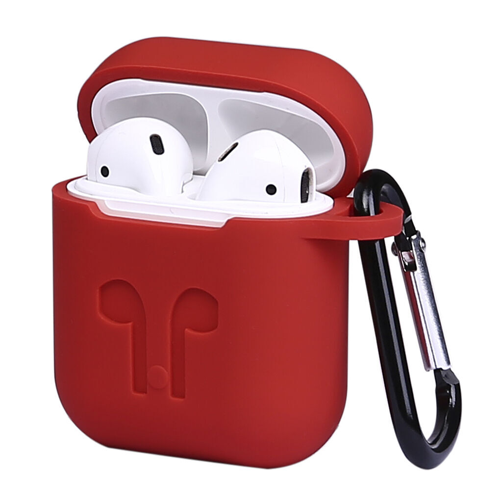 Чохол для навушників AirPods (червоний) Silicone Case