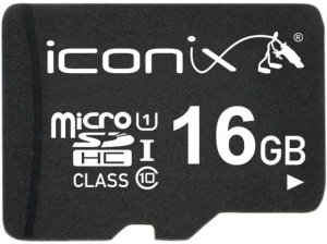 Карта памяти ICONIX microSD 16GB class 10 + adapter