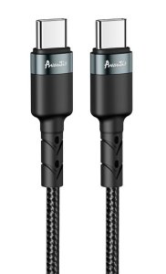 Кабель Avantis AC-46cc 60W USB C to C charging data cable Black