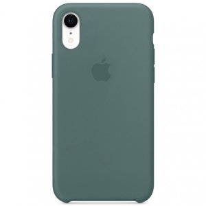 Накладка Apple Silicone Case HC for iPhone Xr Pine Green 57