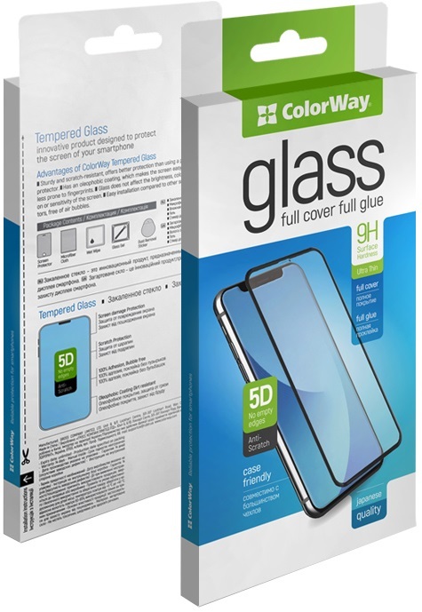 Захисне скло ColorWay 9H FC glue Samsung Galaxy A23 black