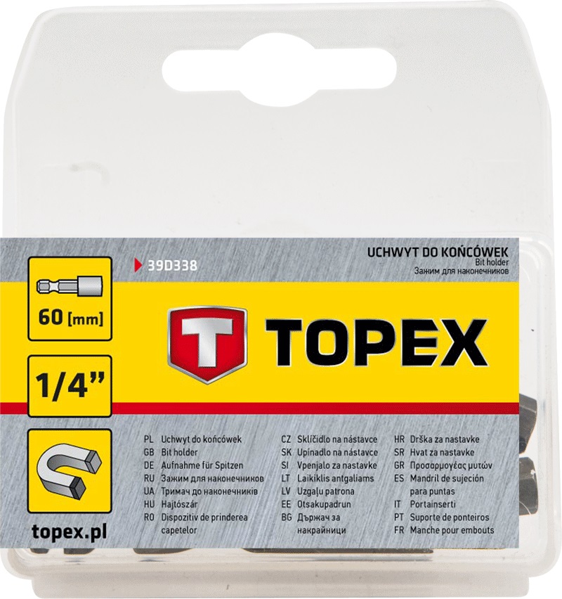 Тримач насадок 1/4", Topex 39D338 60 мм