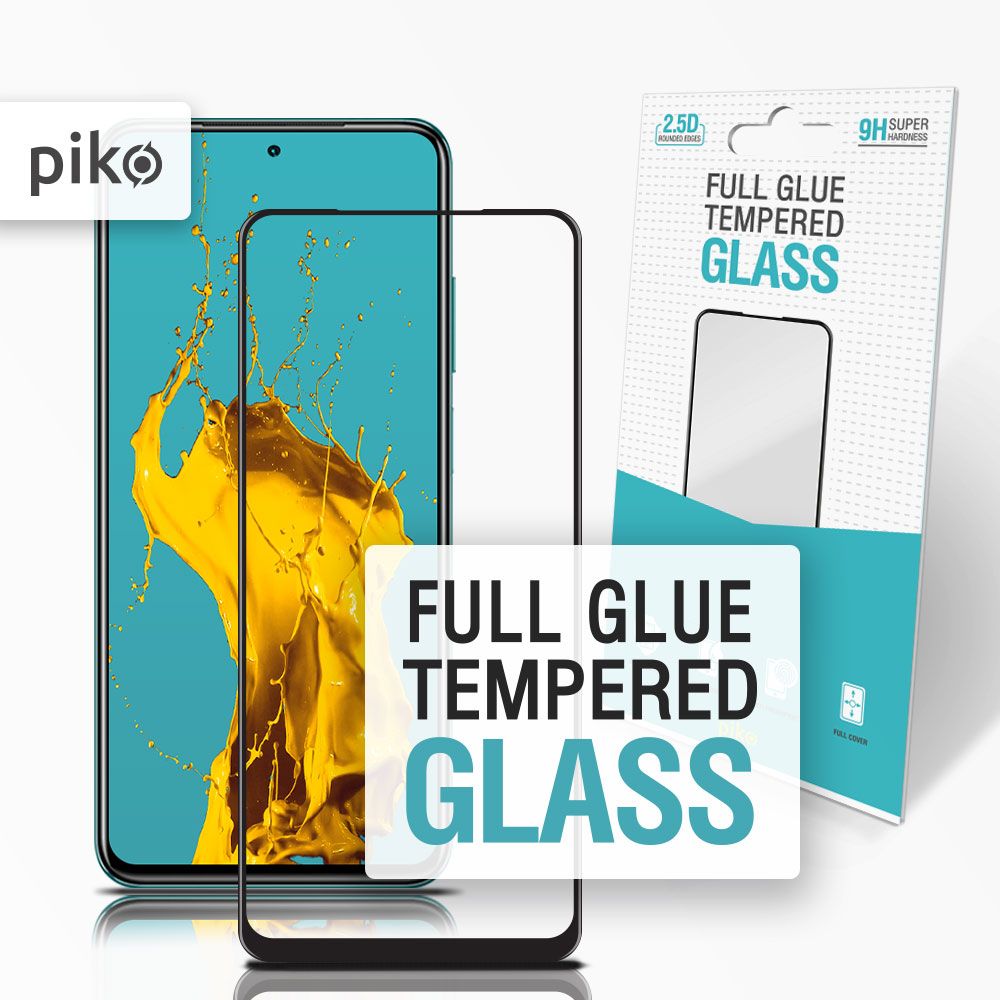 Захисне скло Piko Full Glue для Xiaomi Redmi Note 10 (чорне)