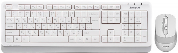 Клавіатура A4Tech Fstyler FG1010 + миша (White/Grey)